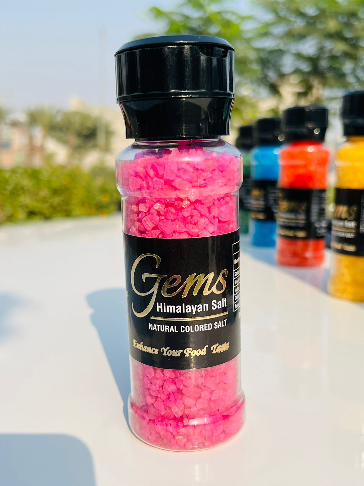 Gems Fuchsia Pink Himalayan Salt Grinder