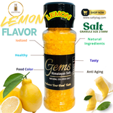 Lemon Flavor Natural Himalayan Salt With Grinder