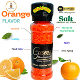 Orange Flavor Natural Himalayan Salt With Grinder