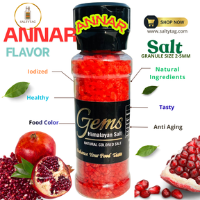 Annar Flavor Natural Himalayan Salt With Grinder