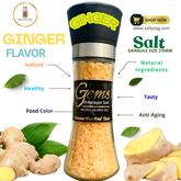 Ginger Flavor Natural Himalayan Salt With Grinder