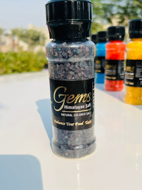 Gems Deep Purple Colored Himalayan Salt With Grinder