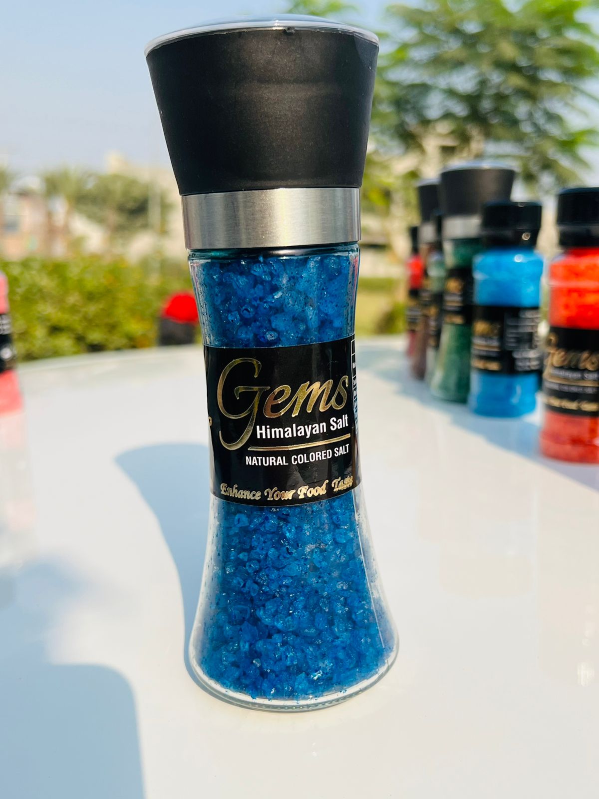 Gems Ocean Blue Himalayan Salt With Grinder