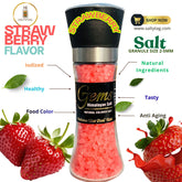 Strawberry Flavor Natural Himalayan Salt With Grinder