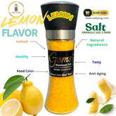 Lemon Flavor Natural Himalayan Salt With Grinder
