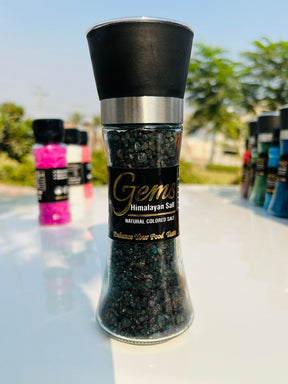 Gems Deep Purple Colored Himalayan Salt With Grinder