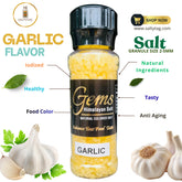 Garlic Flavor Natural Himalayan Salt With Grinder